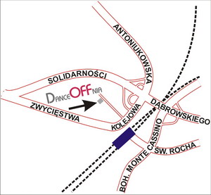 DanceOFFnia - mapa dojazdu